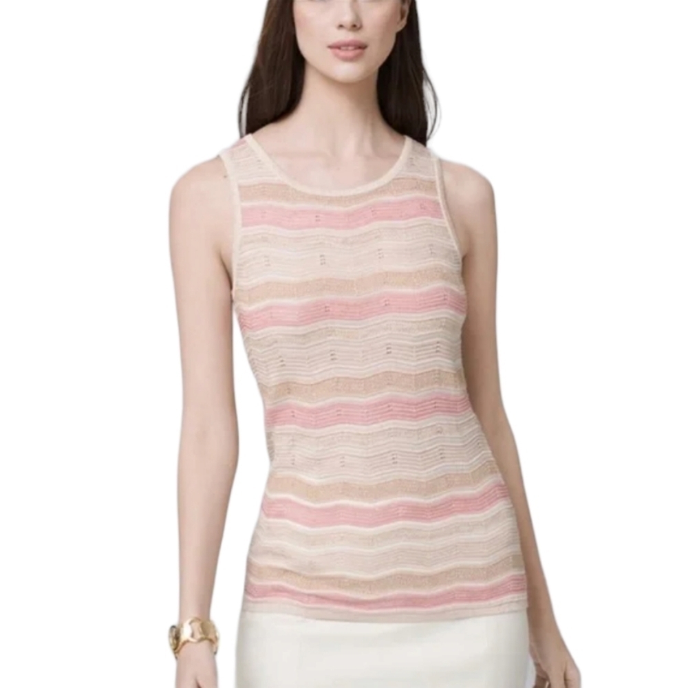 WHBM metallic knit top